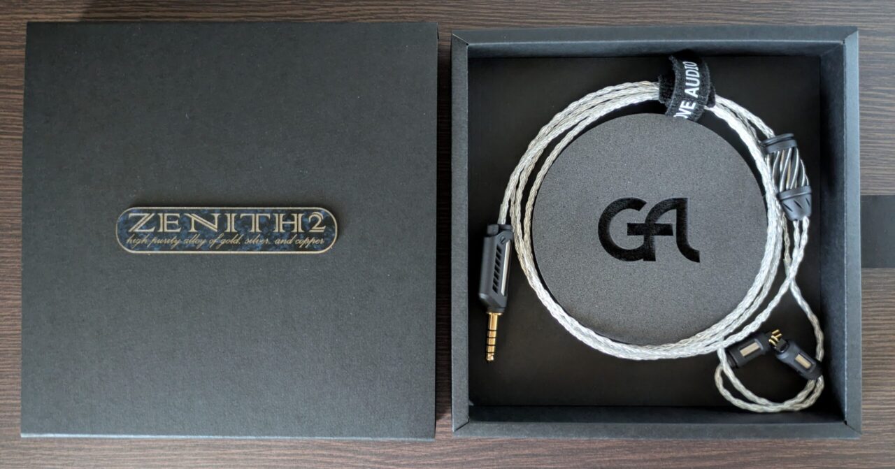 ZENITH2 GROOVE AUDIO イヤホンケーブル GROOVE AUDIO ZENITH2 金・銀・銅のオリジナル合金ケーブル《PR