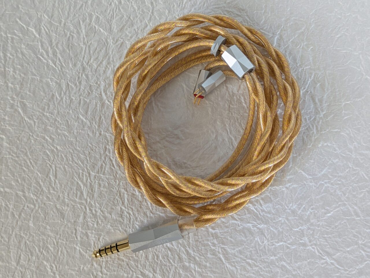 ZiSin-334 単結晶銀+8N OCC金メッキ5U+希土類合金銅ケーブル《PR