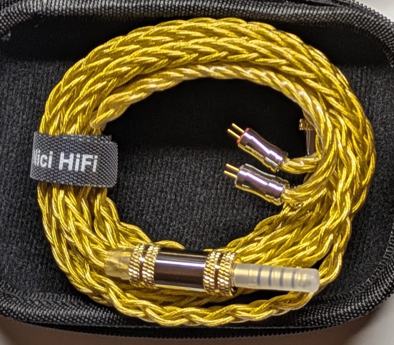 イヤホン nici hifi 16 Nici HiFi-16S 金メッキ+希土類パラジウムメッキ+7NOCC+ケブラー繊維